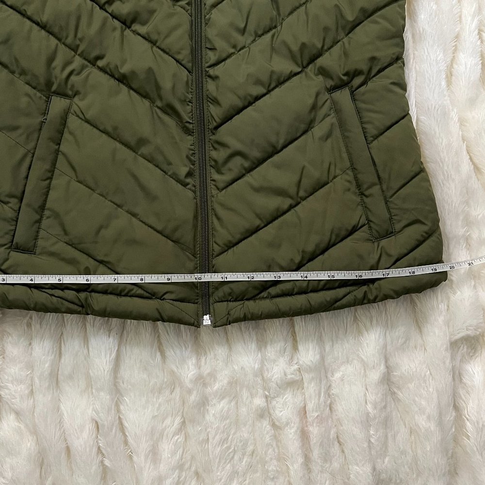 Gap Womens Puffer Vest Small Olive Green - Picture 6 of 10